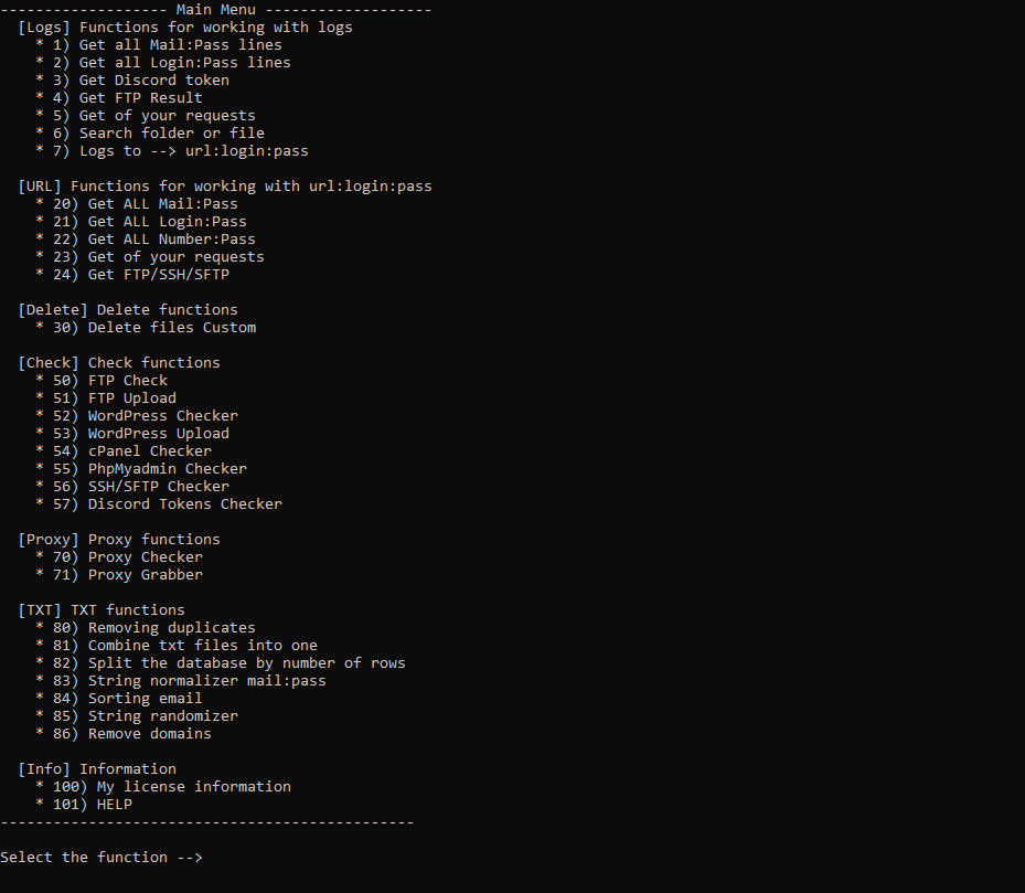 Log Parser Screenshot