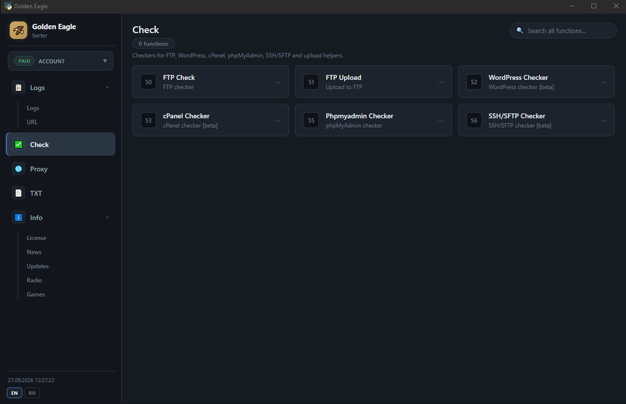 Log Parser Screenshot